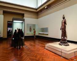 The museum has five sections. Honkan or the Japane The museum has five sections. Honkan or the Japanese Gallery showcases artworks from 10000 B.C. to the 1800s belonging to Japan. You can know about Ja